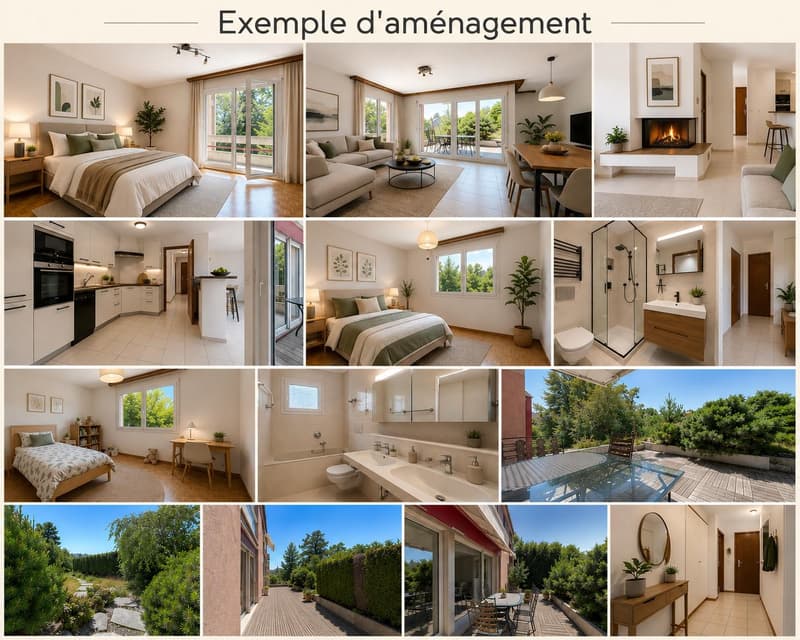 5,5 locali in zona tranquilla | Terrazzo 100m2 | Savigny (1)