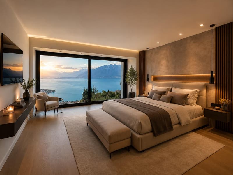 Villa lumineuse avec piscine | Vue panoramique | Chardonne (5)