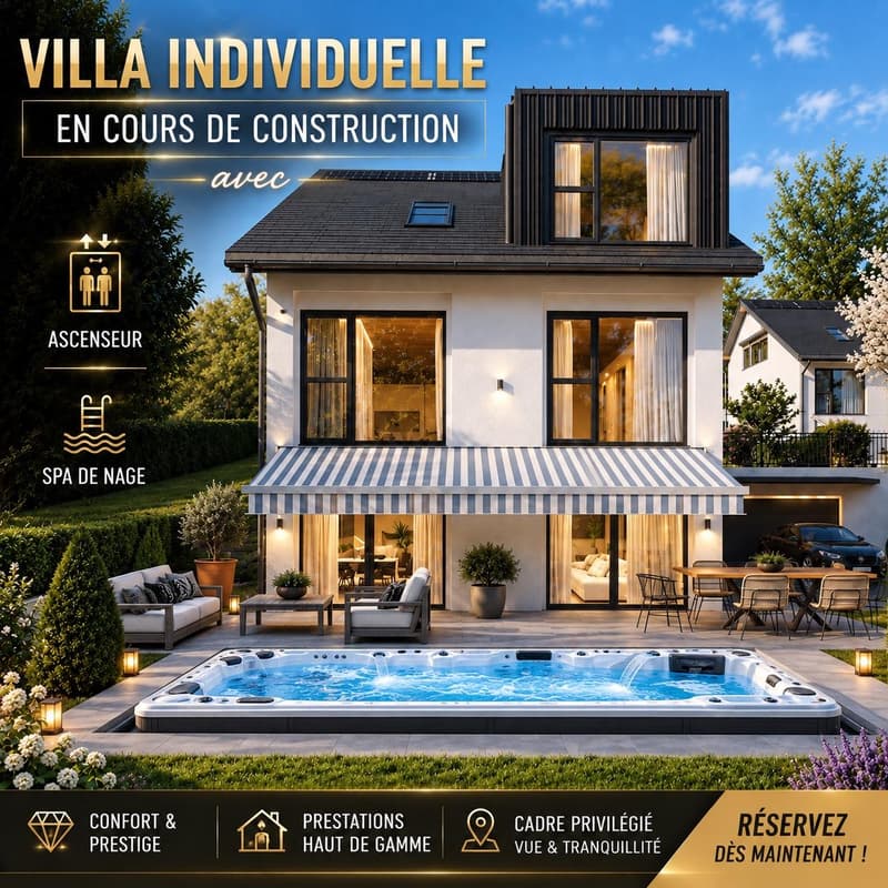 Villa Individuelle | Ascenseur | Spa de nage (1)