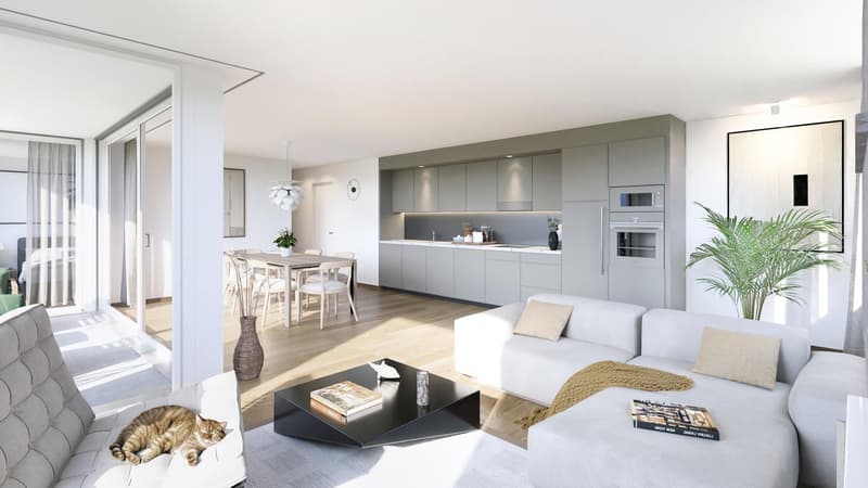 3,5 pièces neuf | Centre du village (8)