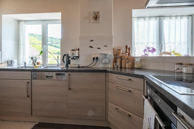 Appartement en attique avec vue lac et vignes (5)