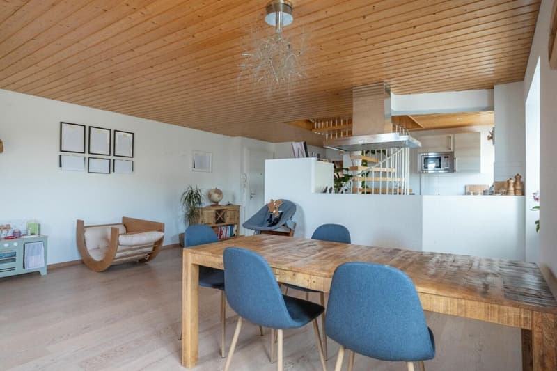 Appartement en attique avec vue lac et vignes (3)