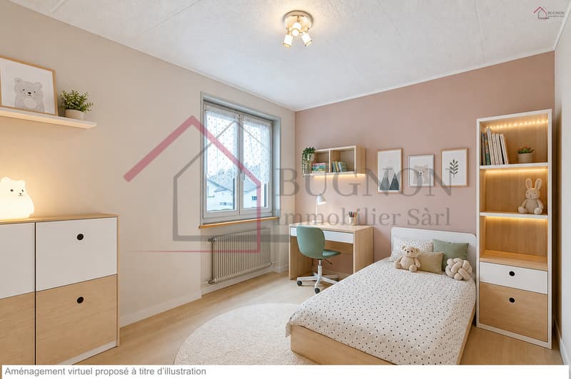 Chambre avec aménagement virtuel
