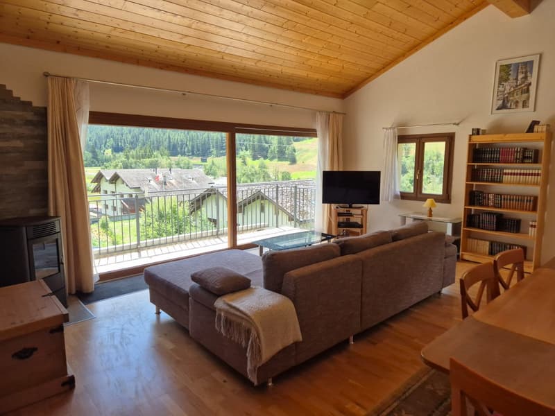 Charming attic apartment - Spectacular view - 90 m2 - Evolène (4)