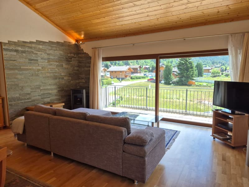 Charming attic apartment - Spectacular view - 90 m2 - Evolène (5)