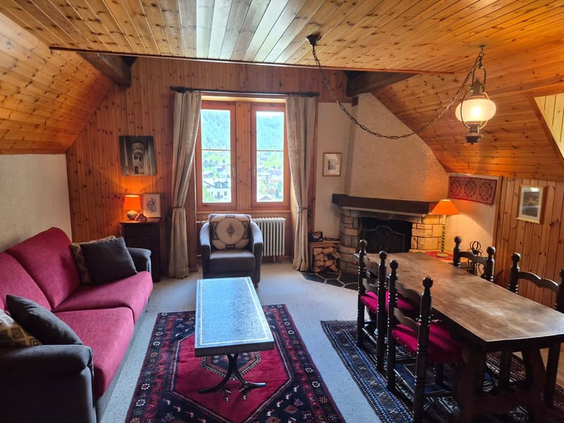 Attic studio in historic building - Evolène - 60 m2 (3)