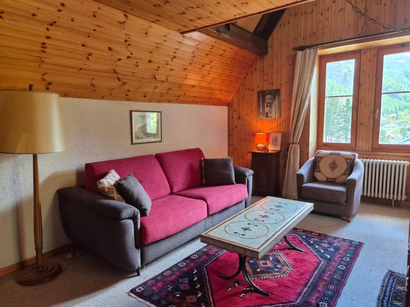Attic studio in historic building - Evolène - 60 m2 (4)