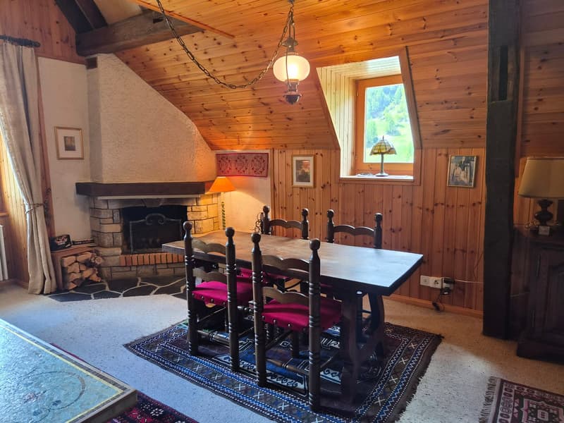 Attic studio in historic building - Evolène - 60 m2 (5)