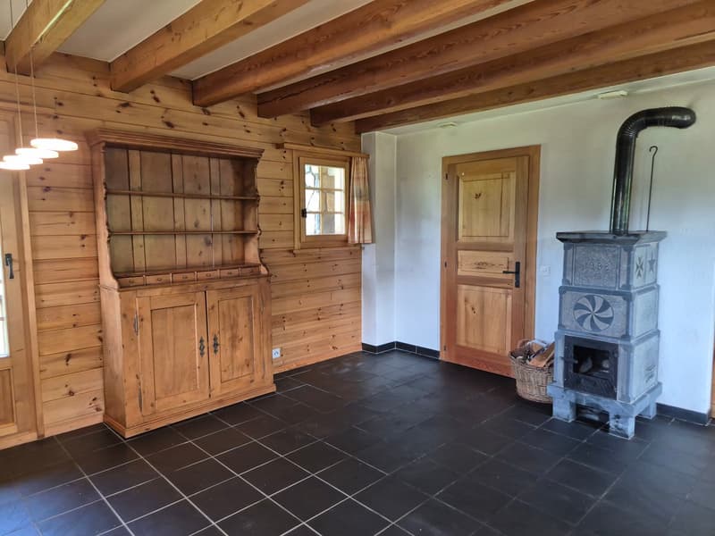Chalet de caractère à Villa (Evolène) - Vue panoramique - Ensoleillement maximal (6)