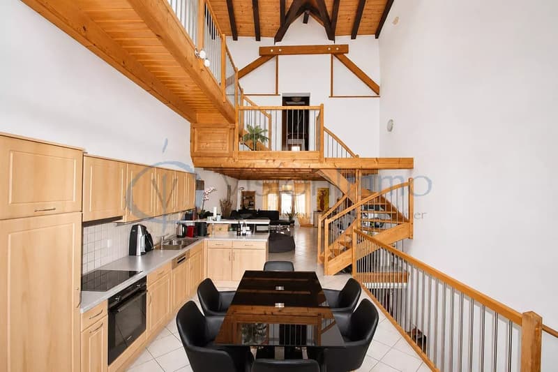 Duplex di carattere con mezzanino e volume cattedrale (2)
