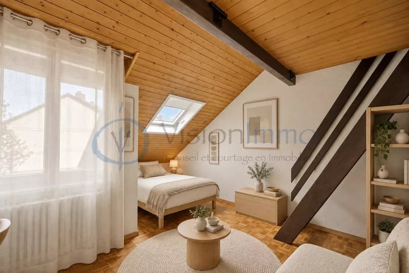 Au coeur de Bernex : 113 m² de charme et de beaux volumes (9)