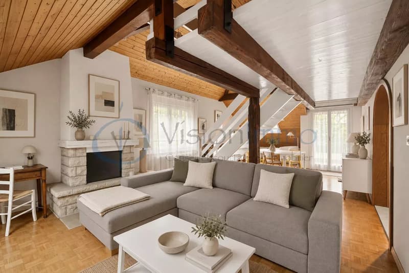 Au coeur de Bernex : 113 m² de charme et de beaux volumes (1)