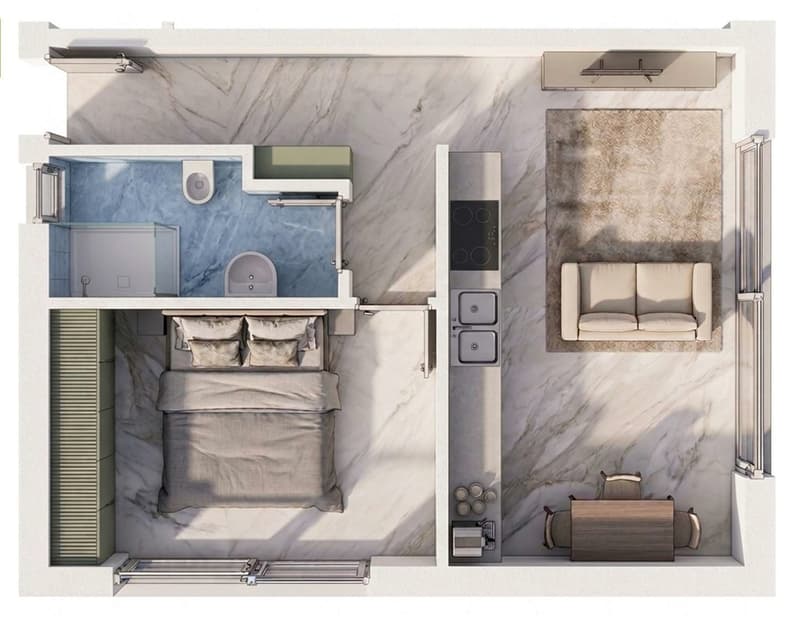 2,5 Zimmer neues Apartment mit Garten, 10 Minuten von Bellinzona (7)