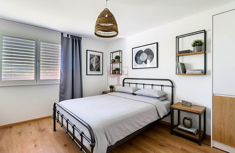 2ième chambre (simulation d'ameublement)