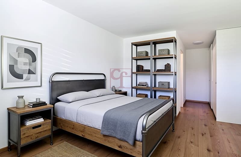 Chambre parentale (simulation d'ameublement)