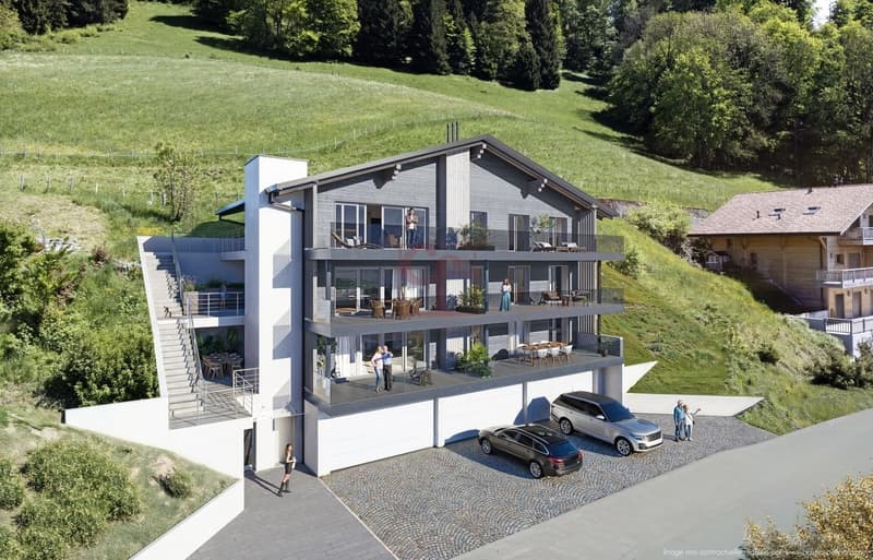 Charmey - Appartement exceptionnel de 4.5pcs neuf avec vue panoramique (1)