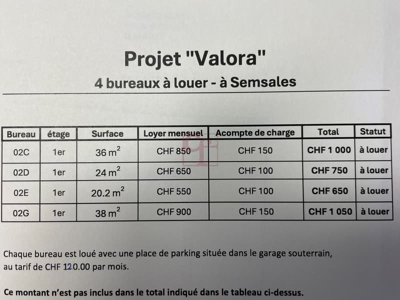 À louer - 4 bureaux modernes dans des locaux neufs (1)