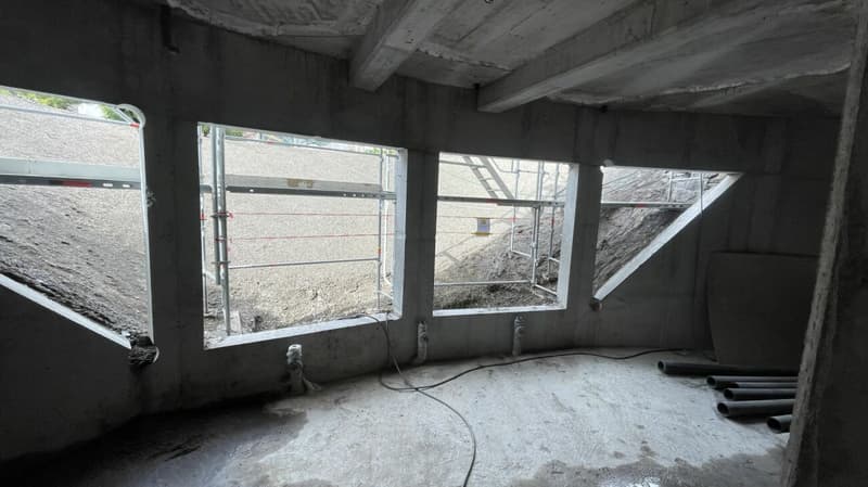 Residence du Glacier in una posizione centrale e tranquilla. T5. La vista da questo appartamento seminterrato è limitata. (13)