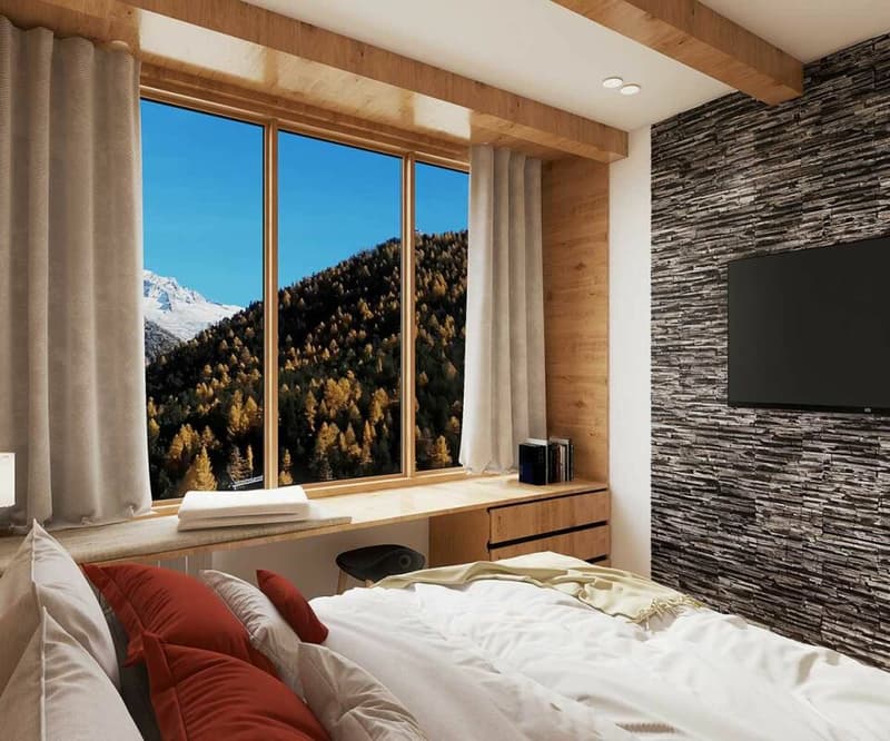 Dom 4545 - Besitzen Sie Ihr exklusives Hotelstudio oder Ihre Hotelsuite in Saas-Fee - betrieben von Dorint Hotels & Resorts. 2.5 Zimmer 111 (4)