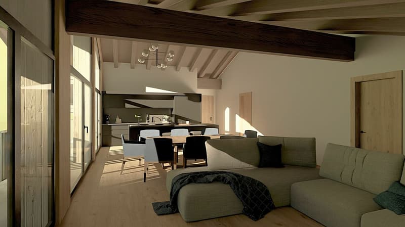 Spring Saas-Grund new attic apartment. Wellness in the house. (9)