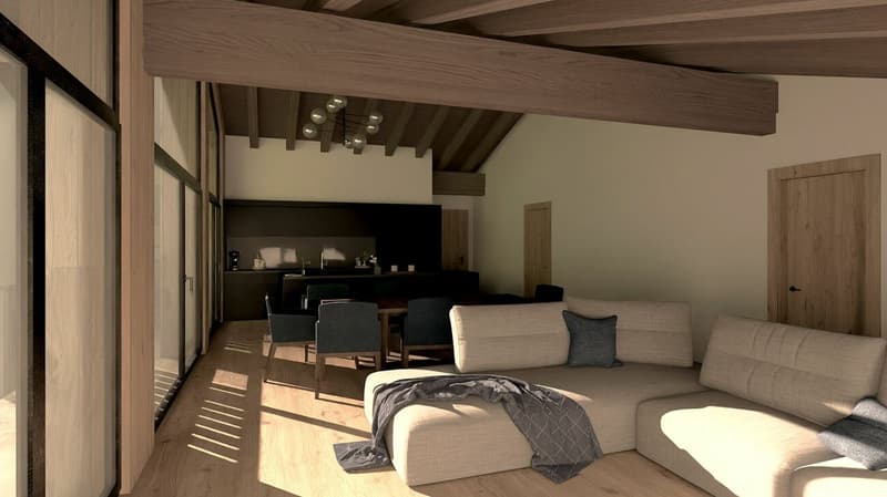 Spring Saas-Grund new attic apartment. Wellness in the house. (10)