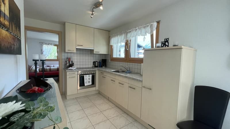 Snowfun B 3.5 bedroom garden apartment 150 meters from Staffelwald, Ski-Lift. Ski in ski out. (6)