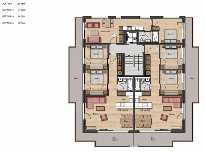 Alphubel Peak dem Himmel so nah. Neubau 2025. Mit Süd-und Ostbalkon. (2)