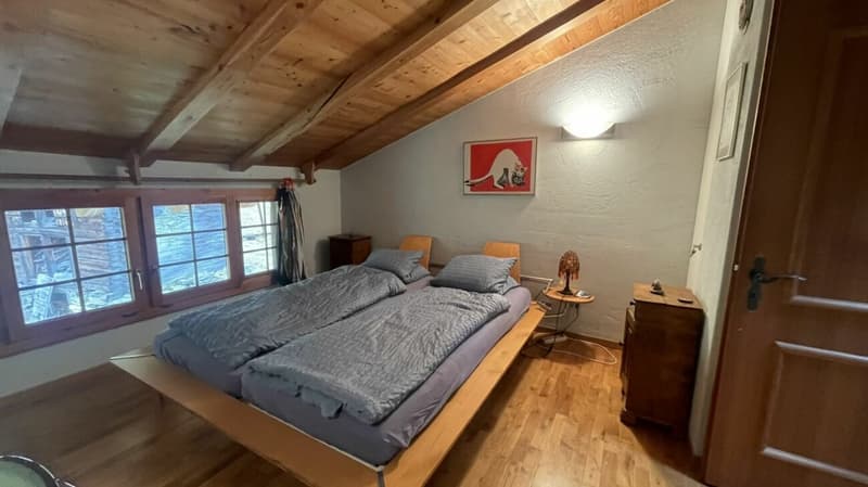Rustikales Walliserhaus im Weiler Bodmen in Saas-Fee. Kopie (10)