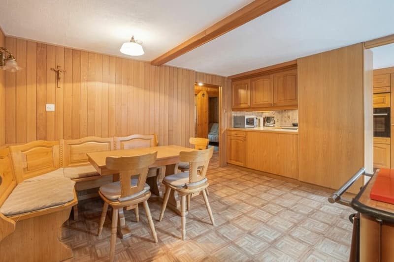 Wohnung in originalem Walliserhaus in einem der ältesten Weiler des Saastal. (2)