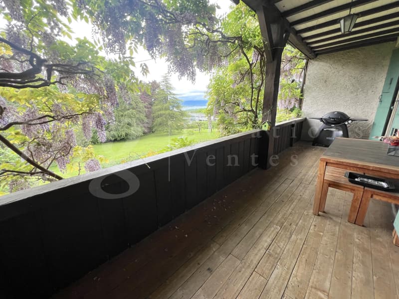 APPARTAMENTO FAMILIARE MOLTO GRANDE DI 8 LOCALI CON GIARDINO - VISTA LAGO PARZIALE (6)