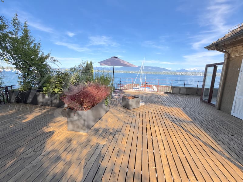 RARISSIME ! AU BORD DU LAC !! RAVISSANTE MAISON DE 5 PIECES AVEC LARGE TERRASSE - PONTON ET PLACE BATEAU (6)