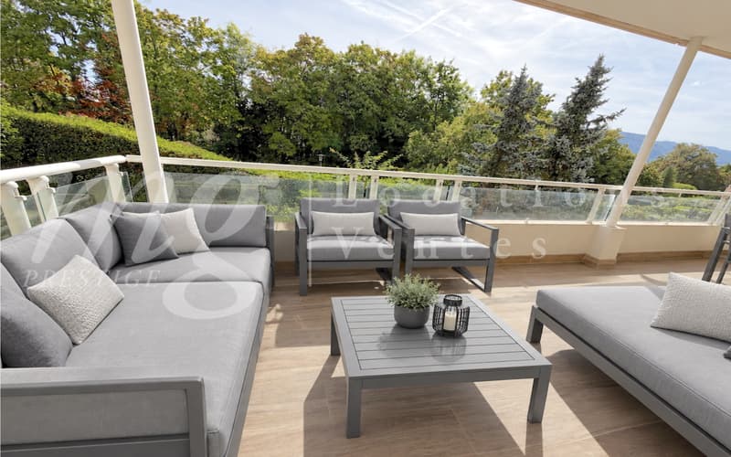 MAGNIFIQUE APPARTEMENT DE 7 PIECES DE 251 m2 PPE AVEC LARGE TERRASSE ET VUE DEGAGEE VERDURE (1)