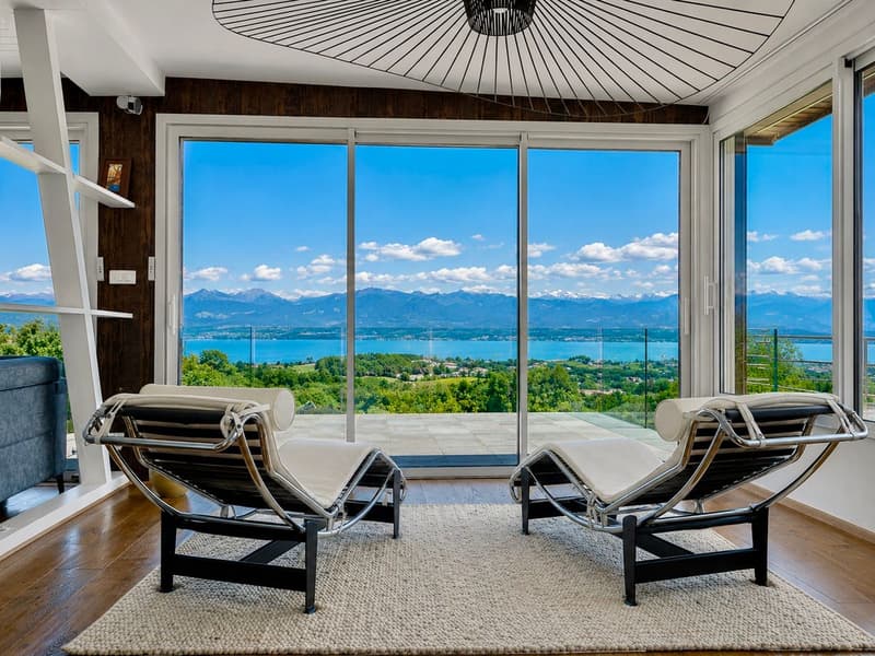 Villa individuelle avec vue spectaculaire sur le lac et le Mont Blanc (5)