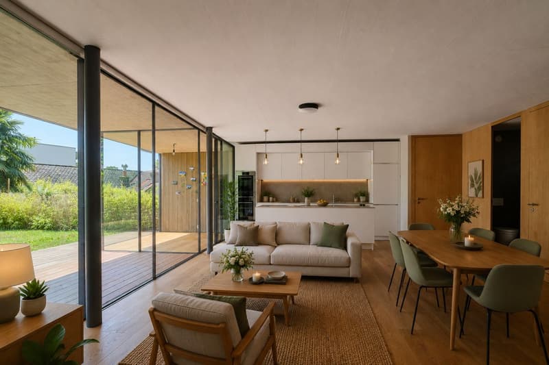 Duplex Moderno con Giardino vicino al Lago (1)