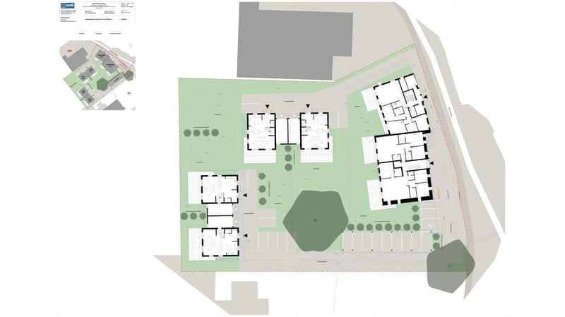SOLD - 9 new apartments PPE with 3.5 to 4.5 rooms for sale in Grens from CHF 695’000.– (6)