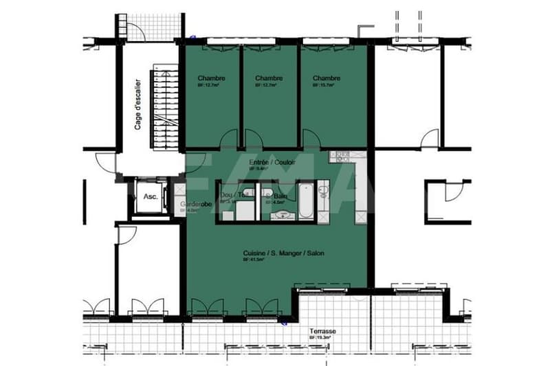 Première location  Magnifique 4.5 pièces neuf avec jardin privatif ! (10)