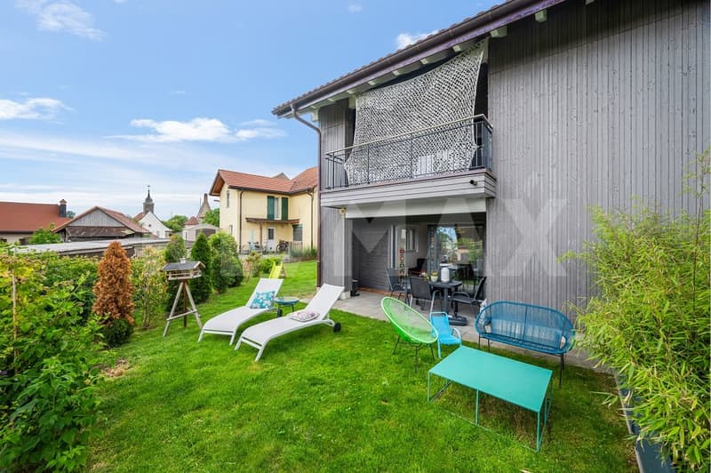 Appartement 4.5 pièces avec grand jardin privatif confort moderne et cadre verdoyant à Russy (5)