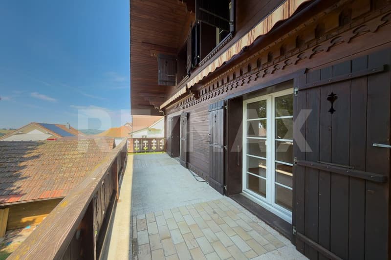 Magnifique grand chalet offrant un grand potentiel au cur de Giffers (11)