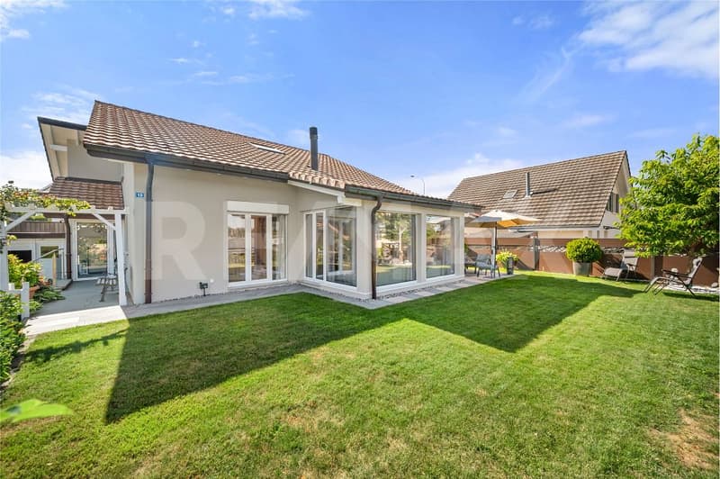 Coup de cur à Chénens : villa lumineuse, jardin d'hiver chauffé et terrasse plein sud ! (2)