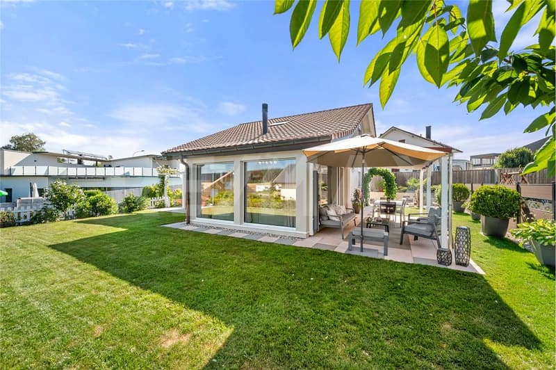 Coup de cur à Chénens : villa lumineuse, jardin d'hiver chauffé et terrasse plein sud ! (2)