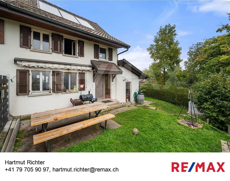 Découvrez cette charmante maison mitoyenne avec vue imprenable sur les Préalpes ! (1)