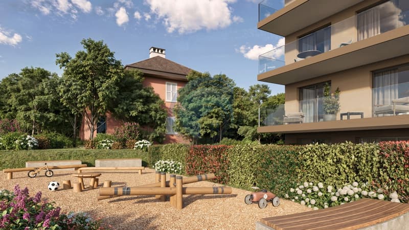 Bello appartamento di 4.5 locali nuovo al pianterreno con giardino (3)