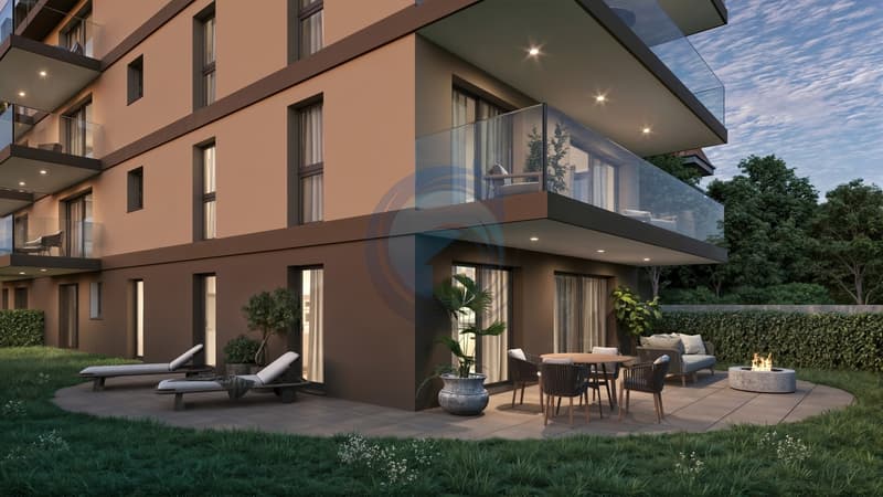 Bello appartamento di 4,5 locali nuovo al pianterreno con giardino (5)