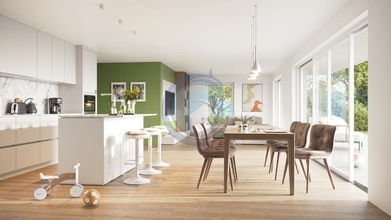 Bello appartamento di 4,5 locali nuovo al pianterreno con giardino (7)