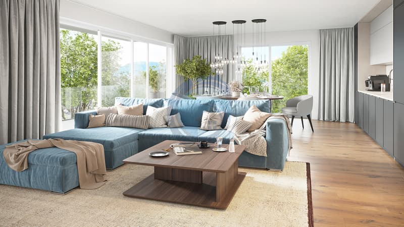 Bello appartamento di 4,5 locali nuovo al pianterreno con giardino (6)