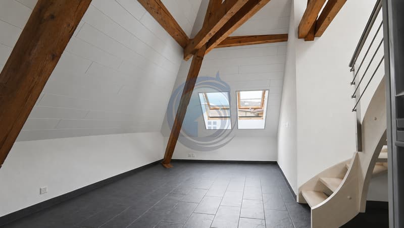 CHARMANT APPARTEMENT EN ATTIQUE DE 4.5 PIÈCES AU CENTRE-VILLE D'AIGLE (3)