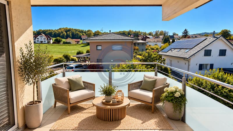 CHARMANTE MAISON MITOYENNE DE 5.5 PIÈCES AVEC JARDIN ET TERRASSE (4)