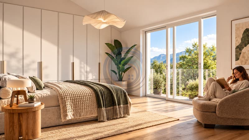 BEL APPARTEMENT DE 4.5 PIÈCES NEUF AU REZ-DE-CHAUSSÉE AVEC JARDIN (3)