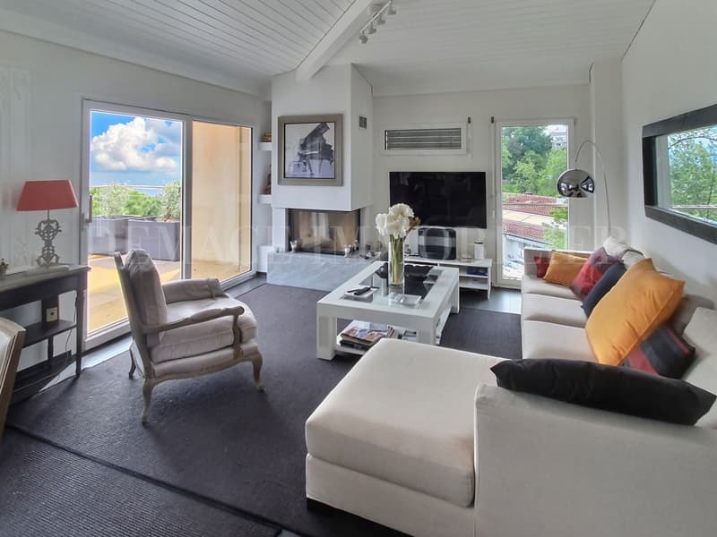 In the attic, with a magnificent view of the lake (3)