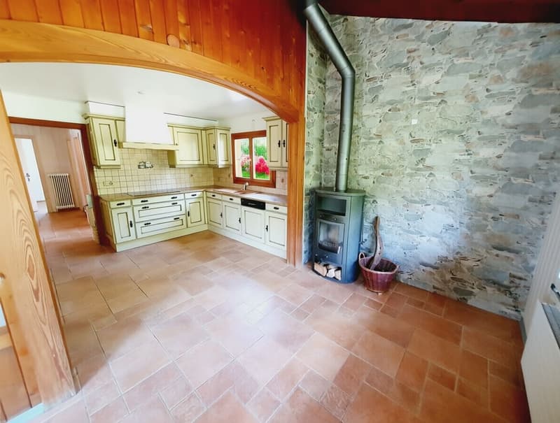Magnifique chalet et grand terrain - vue sur les Dents du Midi (9)